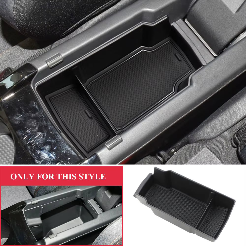 Plateau de boîte de rangement d'accoudoir pour Peugeot 2008 208 II 2019 2020 2021 2022 2023 2024
