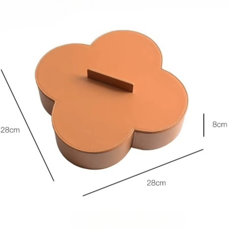 Boîte de rangement en cuir
