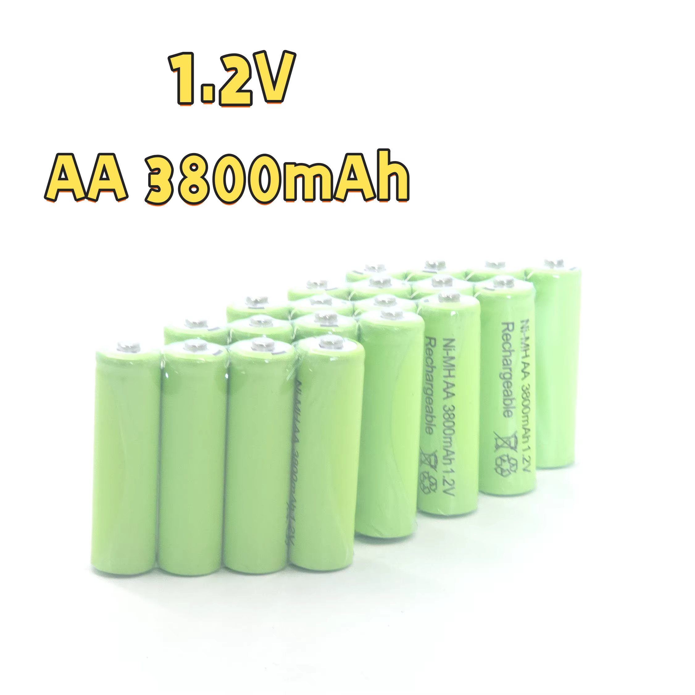 【3800 mAh d'autonomie ultra longue】 Batterie rechargeable AA - 1