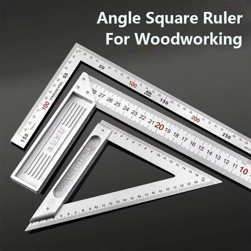 Règle d'angle double face en acier inoxydable 30/50CM