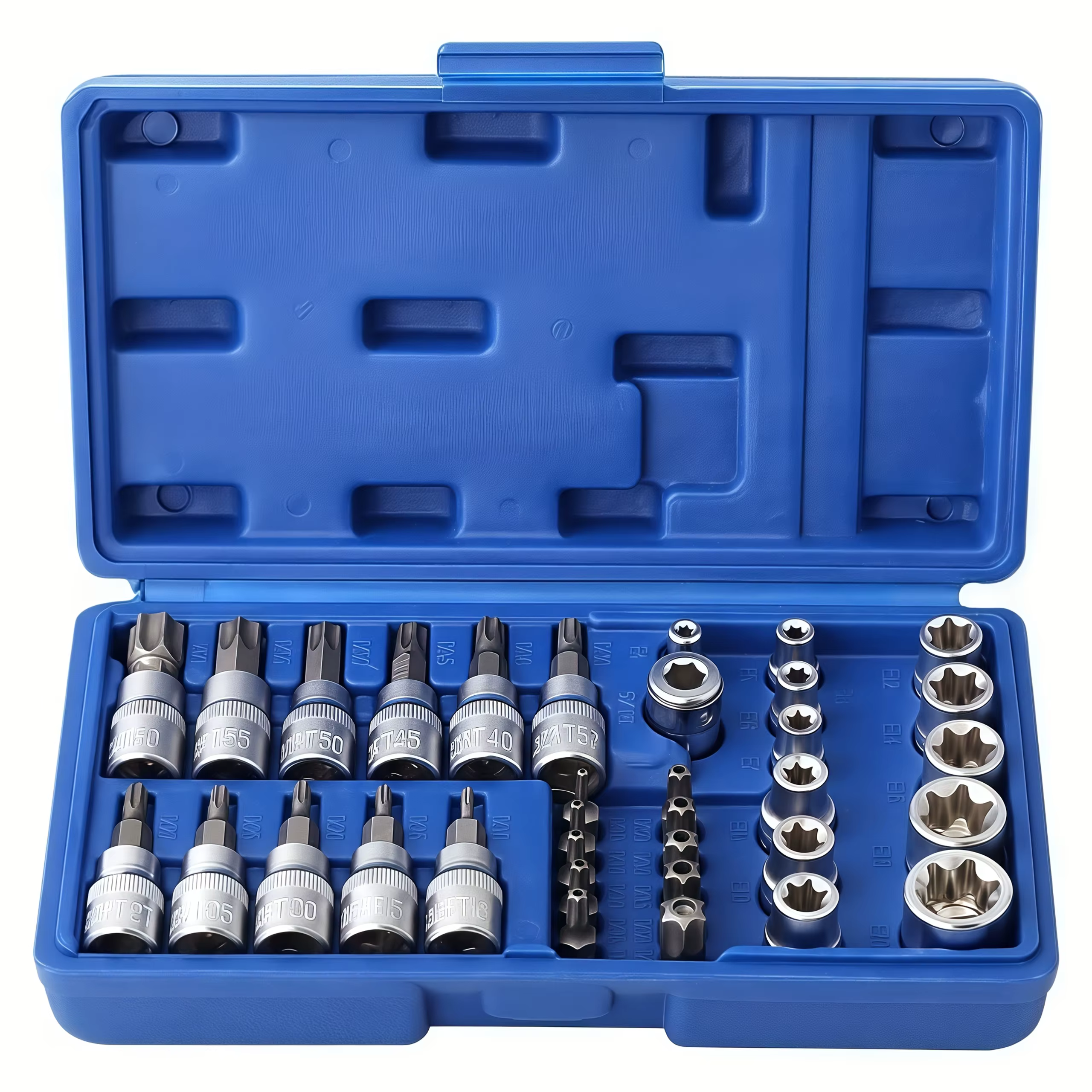 Jeu de 34 embouts Torx et douilles E-Torx