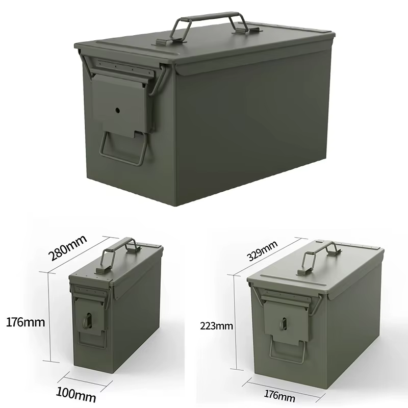 Boîte à munitions en acier multifonctionnelle