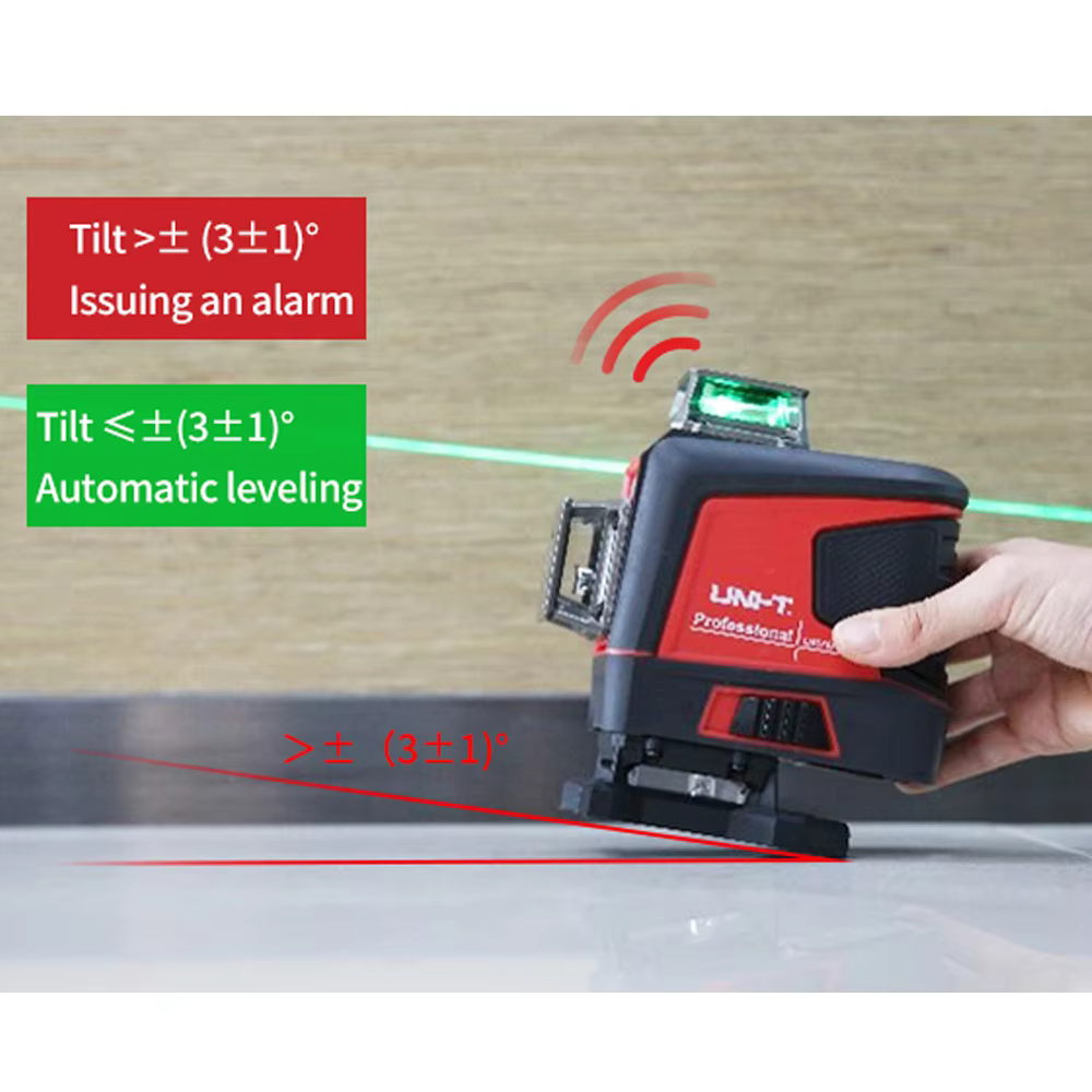 T LMcape H 16 12 lignes niveau laser tactile type haute luminosité faisceau vert auto-tombant