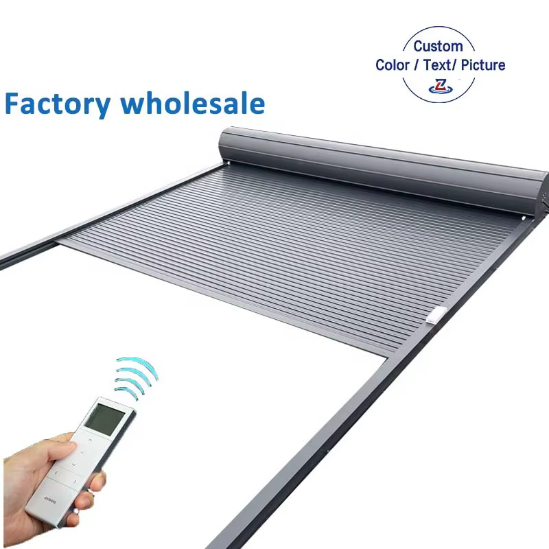 Auvent de fenêtre de villa rétractable automatique télécommandé en aluminium sur mesure toutes tailles