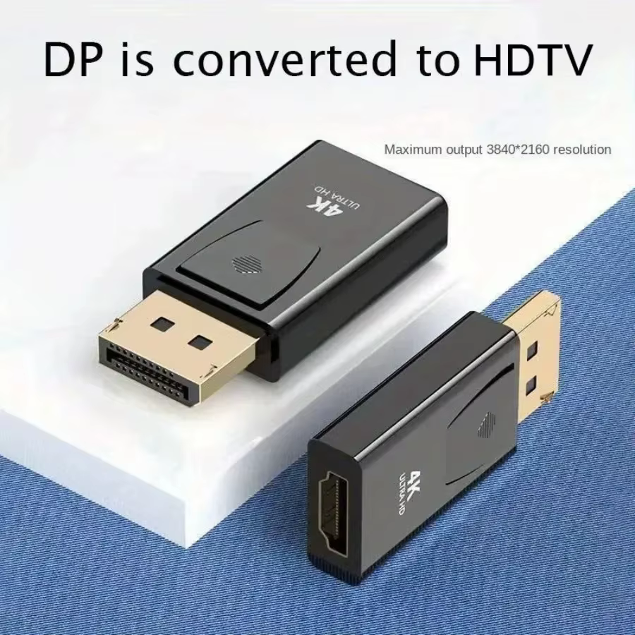 Adaptateur convertisseur DisplayPort vers HDMI compatible 4K 30Hz/60Hz