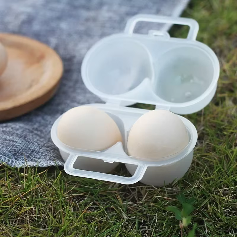 Boîte à œufs Portable d'extérieur à deux compartiments