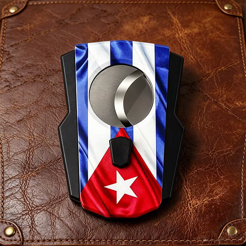 Ensemble de cigares avec drapeau cubain