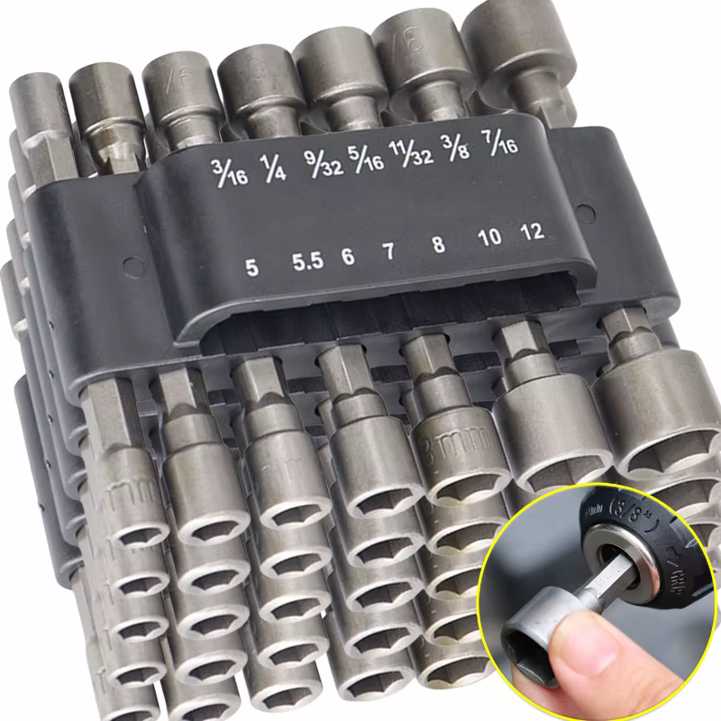 Jeu de 9/14 embouts hexagonaux pour visseuse