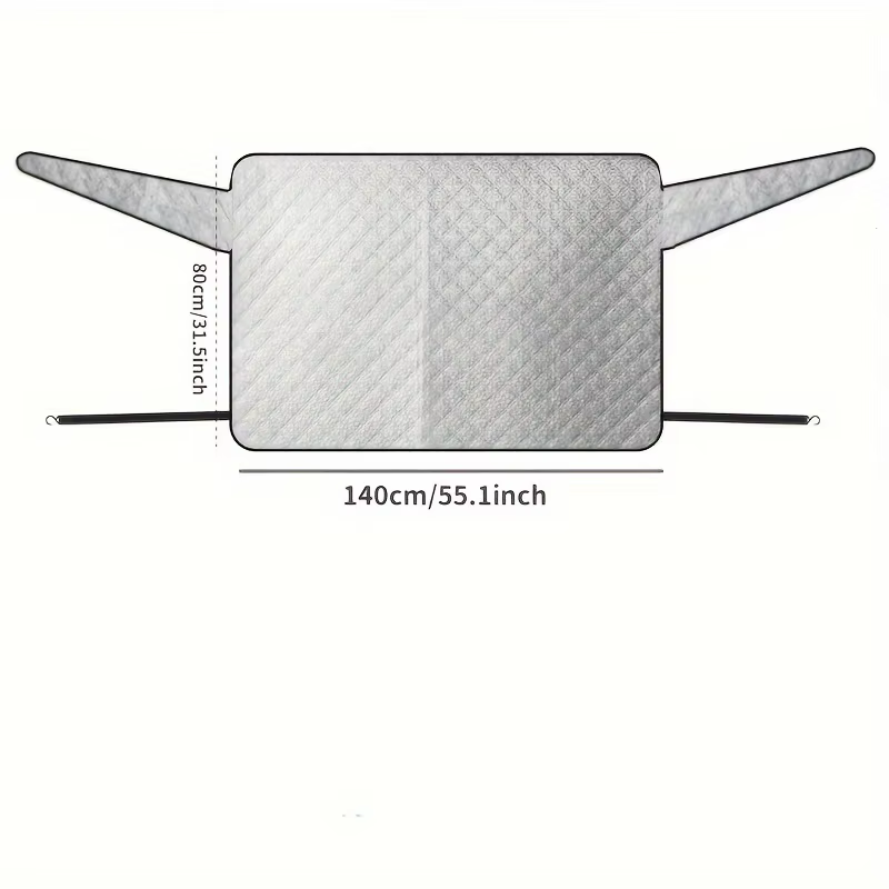 Protection anti-neige pour vitre arrière de voiture