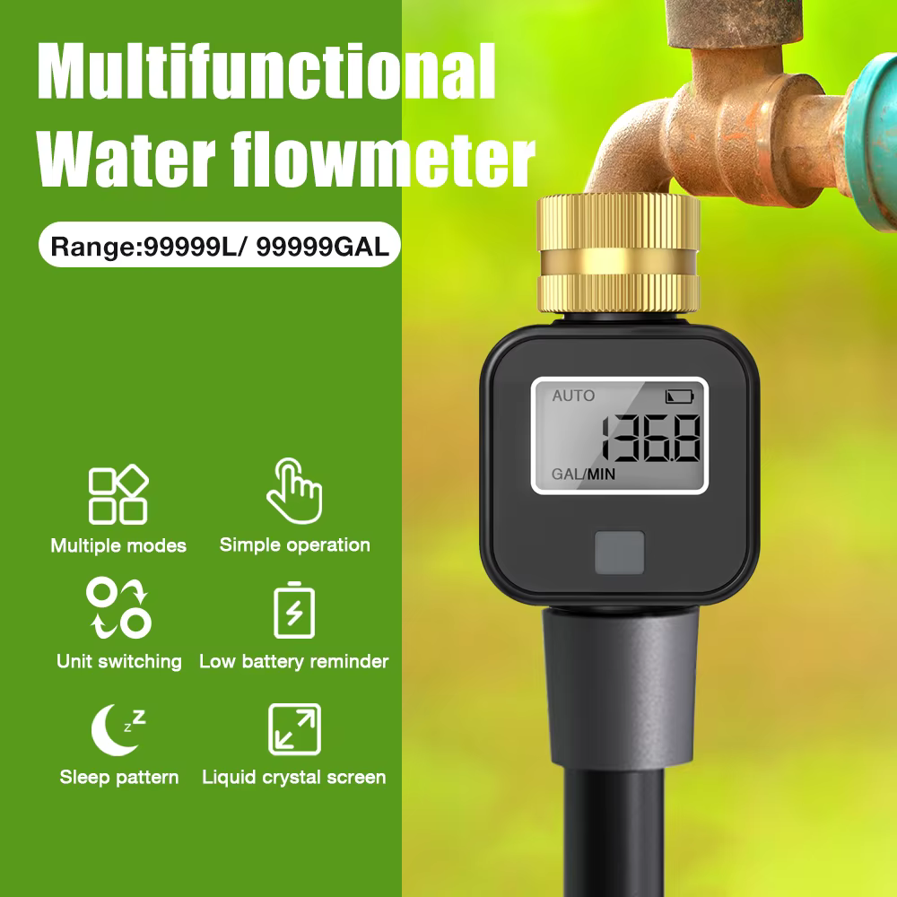 Débitmètre d'eau numérique haute précision IP5X mesure la consommation