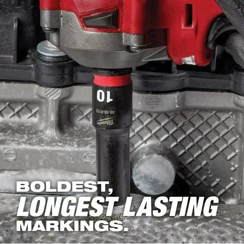 MILWAUKEE 49-66-7014 Impact Duty 14 pièces 1/2 "entraînement métrique profond 6 points douilles Kits HOCKWAVE clé