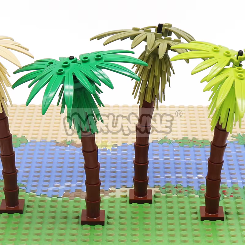 MARUMINE 4 pièces cocotier MOC ville plante blocs de construction briques jardin bonsaï forêt bricolage modèle classique Kit 30338 30239