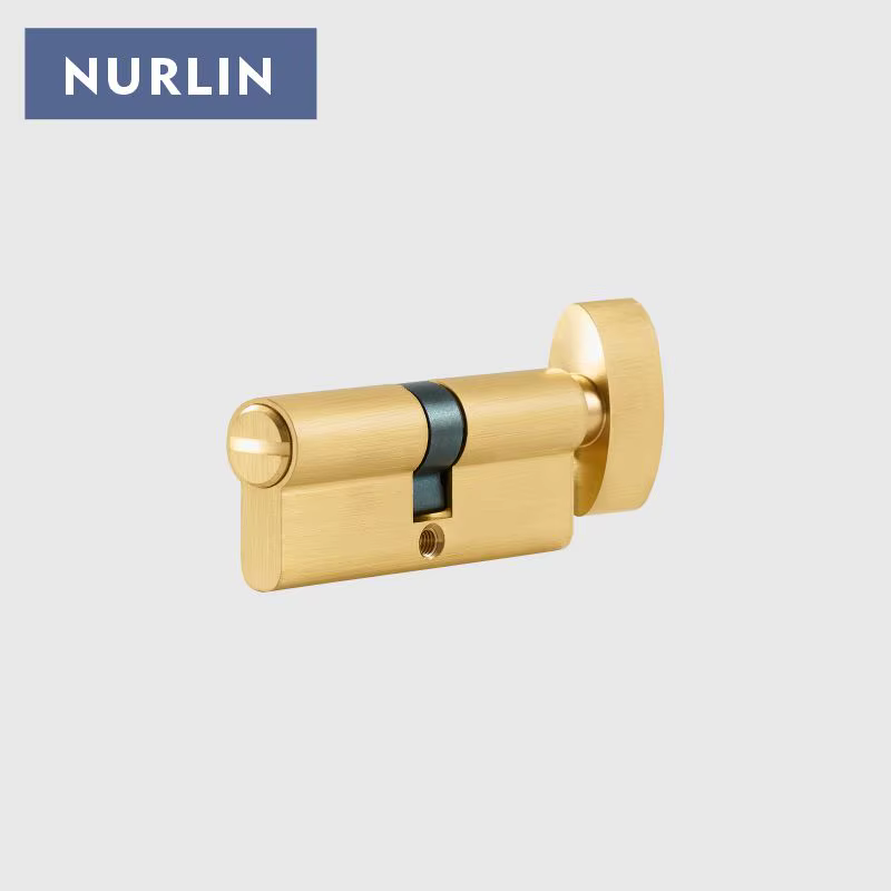 NURLIN-Clé de cylindre de serrure en laiton de style européen, profil UE