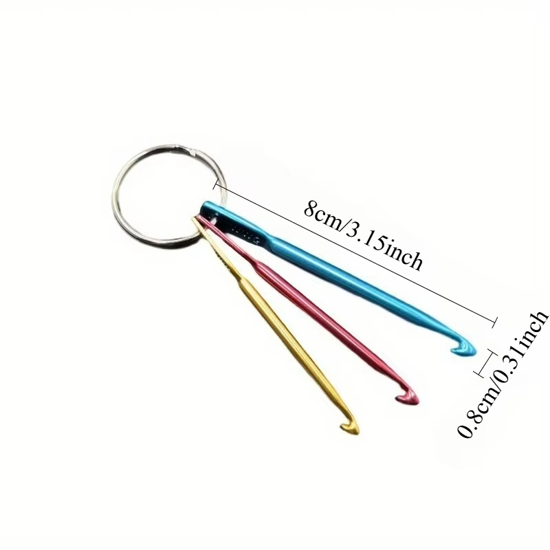 Crochet simple tête tressé pour porte-clés