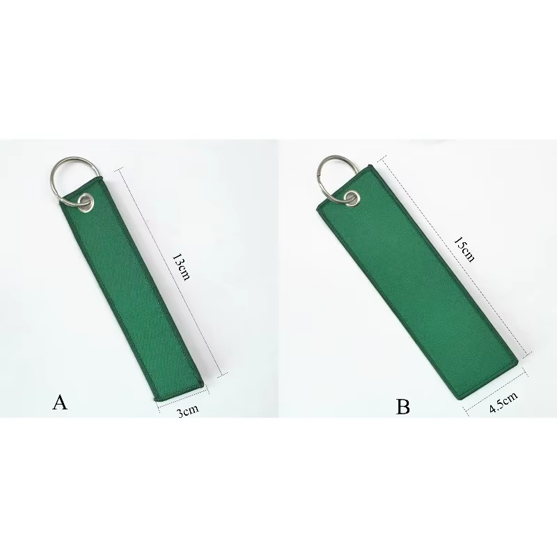 Porte-clés avec LOGO personnalisé, sangle en toile vierge, porte-clés brodé personnalisé, ruban populaire pour moto, accessoire de sac