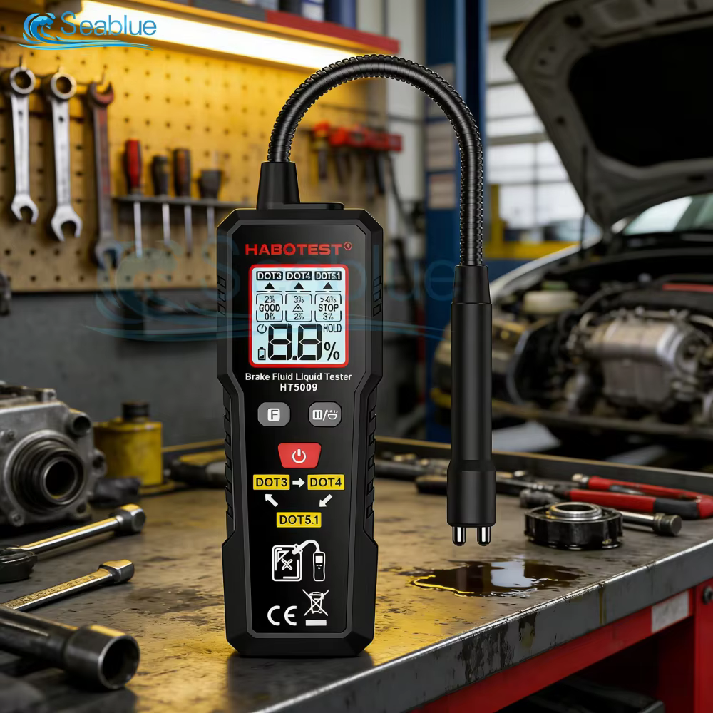 Testeur de liquide de frein pour DOT3 DOT4 DOT5.1 avec écran LCD