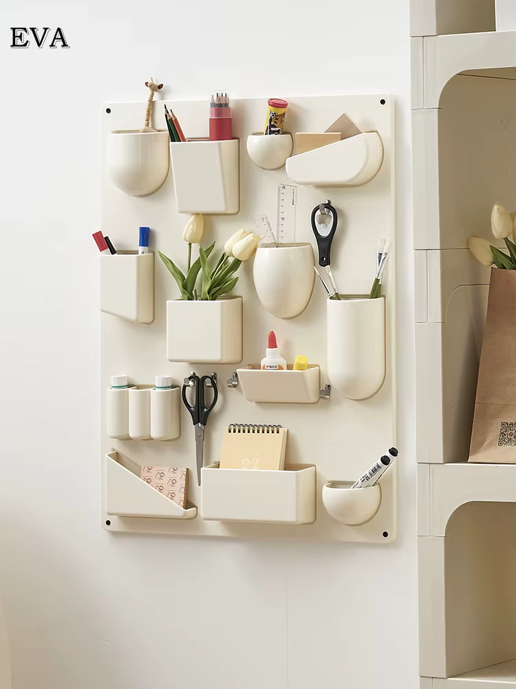 Grande étagère de rangement murale réglable T1