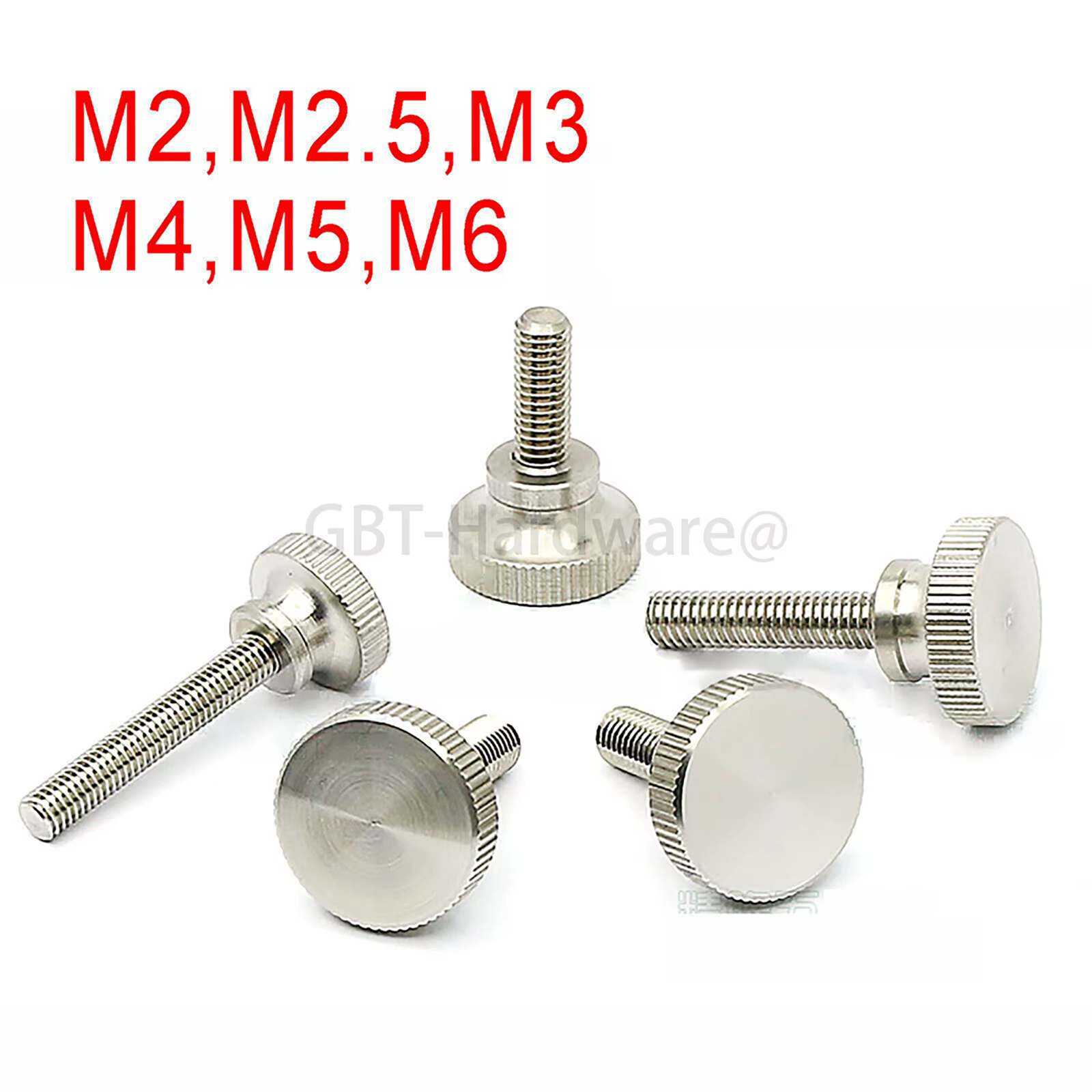 Vis à pouce moletées M2 M2.5 M3 M4 M5 M6 303