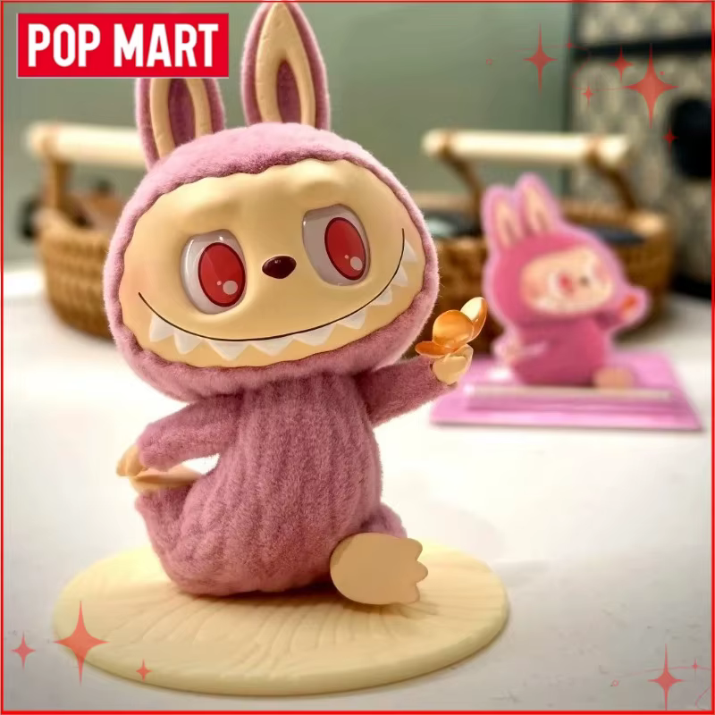 Figurines authentiques POP MART LABUBU THE MONSTERS Lazy Yoga Series