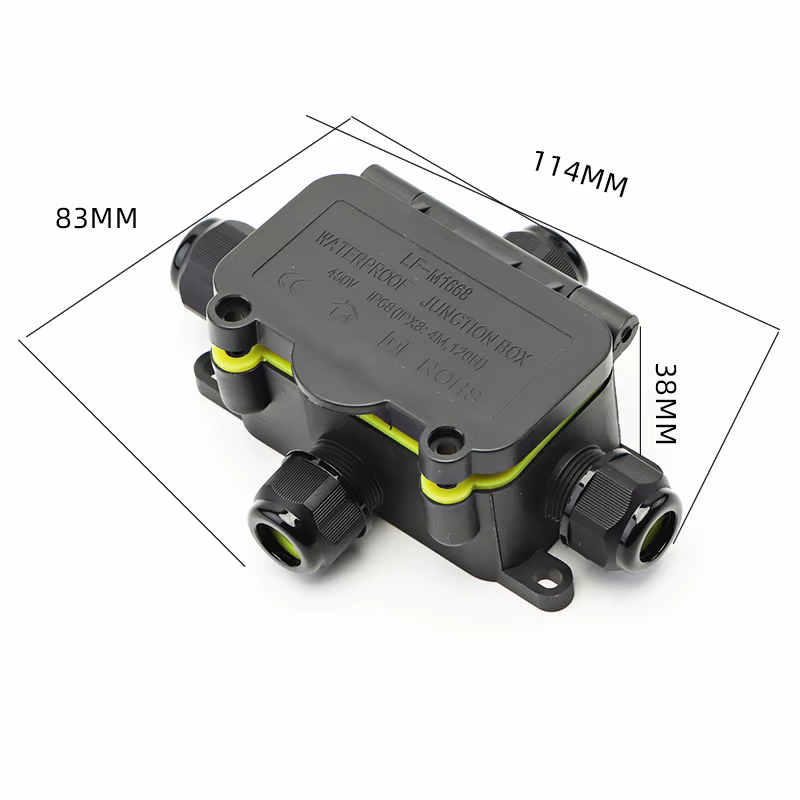 Mini boîte de jonction étanche en plastique