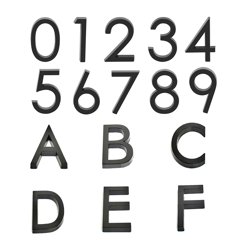 Numéros de porte auto-adhésifs de 6cm