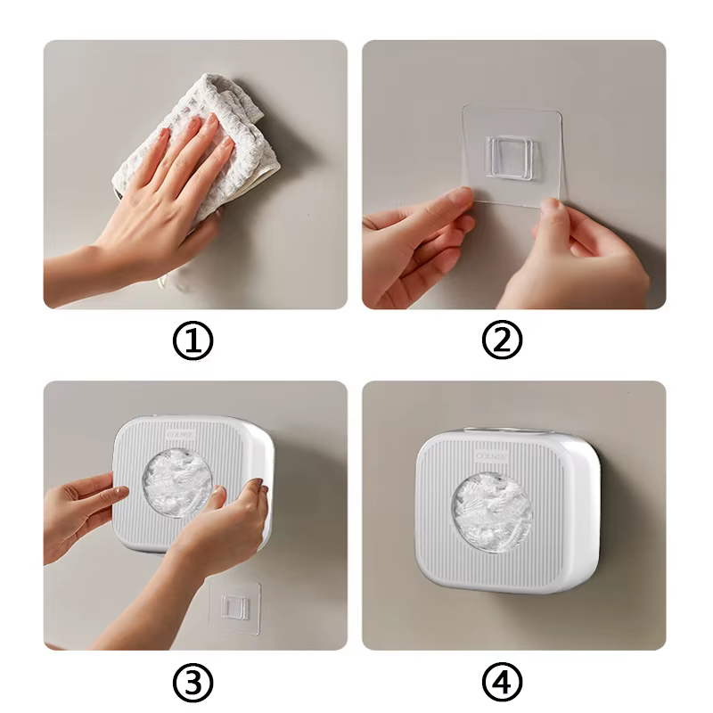 Boîte de rangement murale anti-poussière pour film alimentaire et couvercles alimentaires, support de rangement pour cuisine domestique