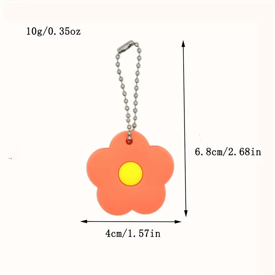 Ensemble de 2 capuchons de clés à fleurs de dessin animé mignons, couvre-clés flexibles, autocollants d'identification de clés, étiquettes de clés de porte faciles à identifier, les couleurs sont aléa