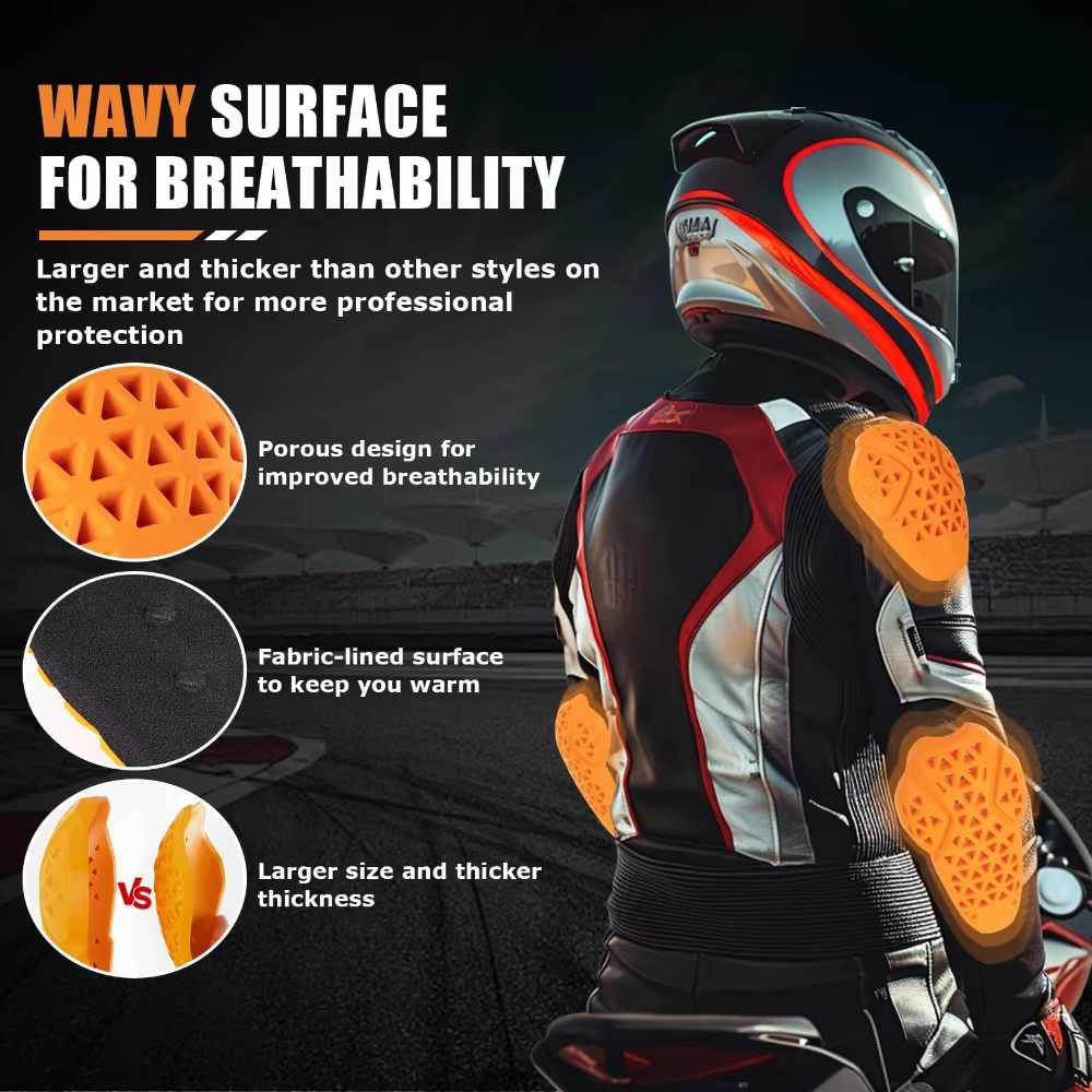 Coussretours dorsal d'armure de moto