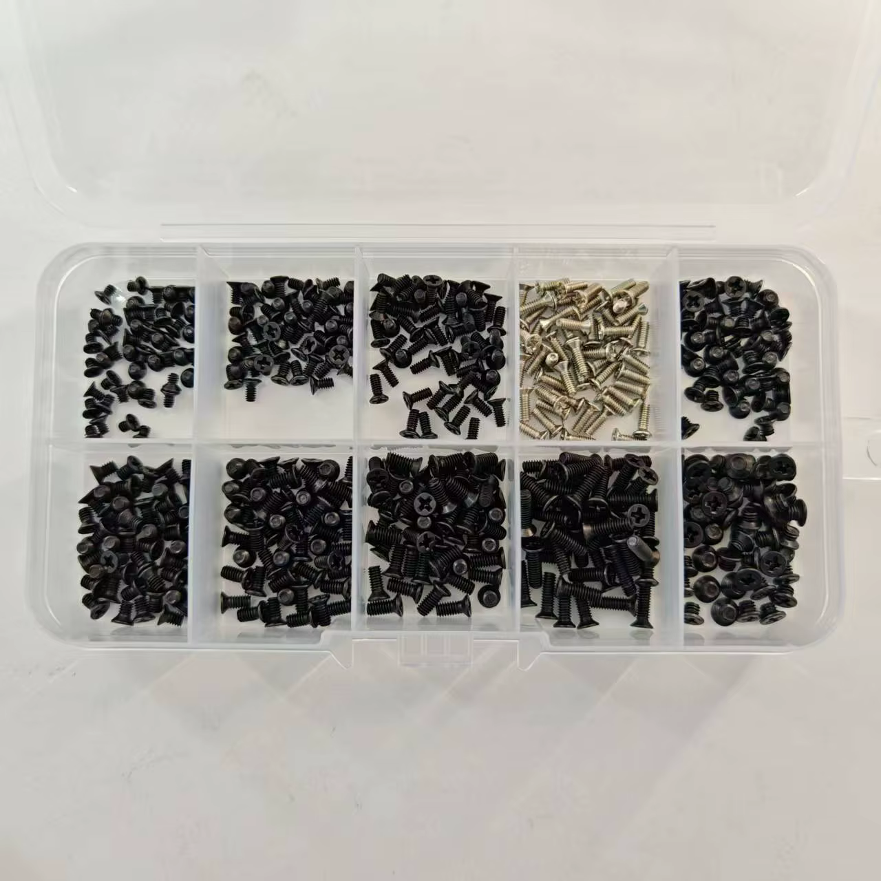 250/500 pièces/boîte ordinateur petit mini jeu de vis M2 M2.5 M3 en acier au carbone
