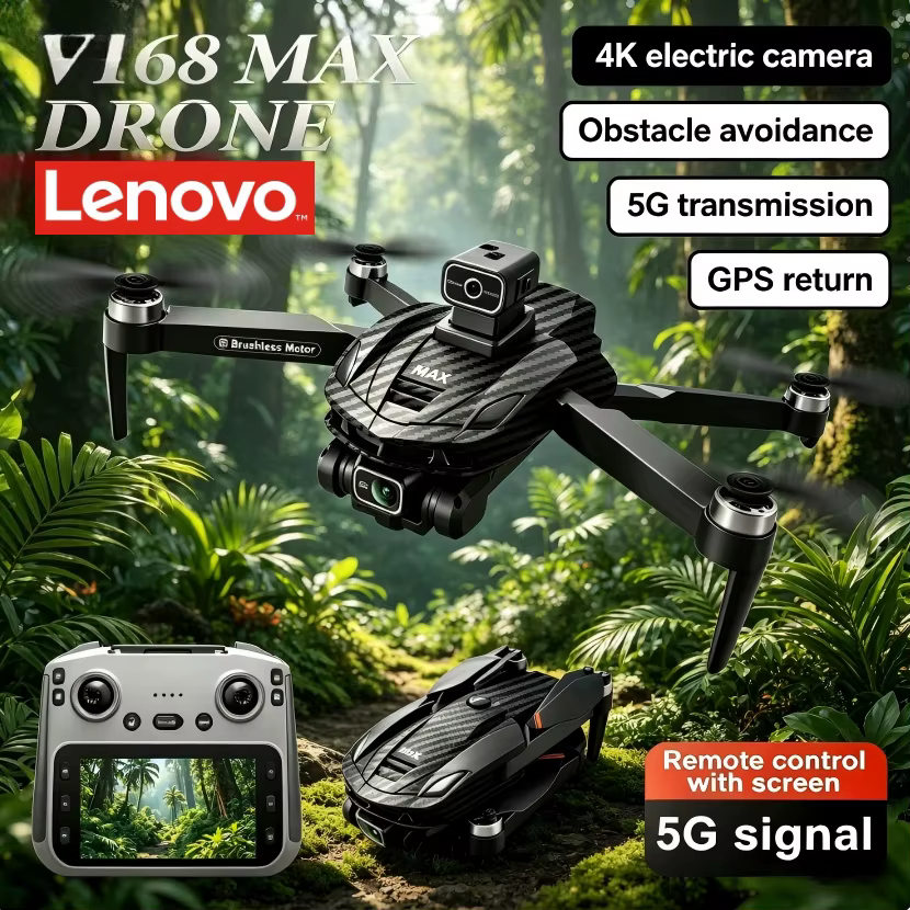 Drone Lenovo V168 MAX 8K HD 5G GPS avec moteur sans balais