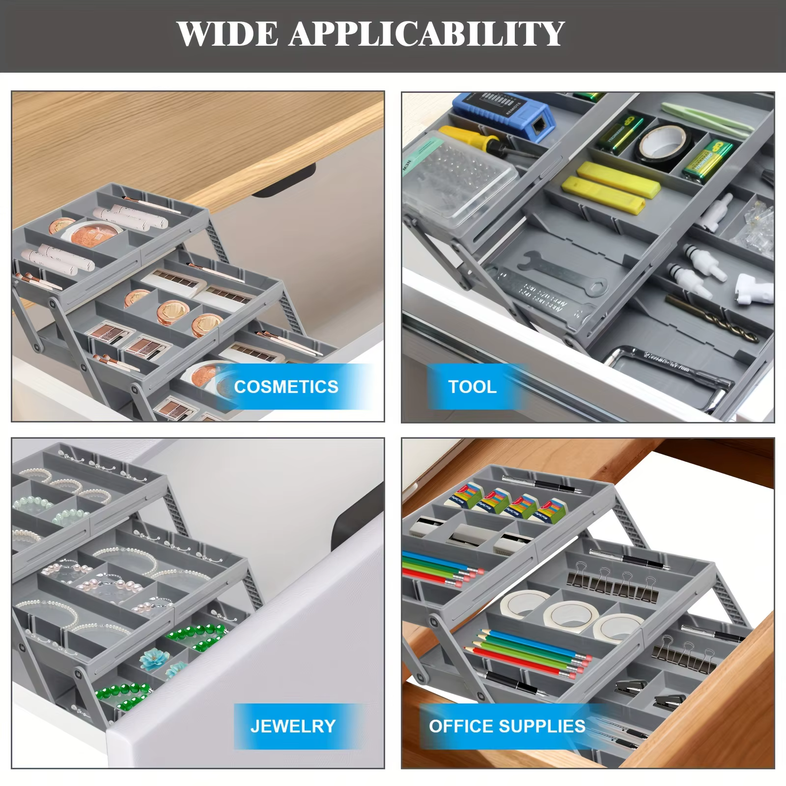 Organisateur de tiroir pliable