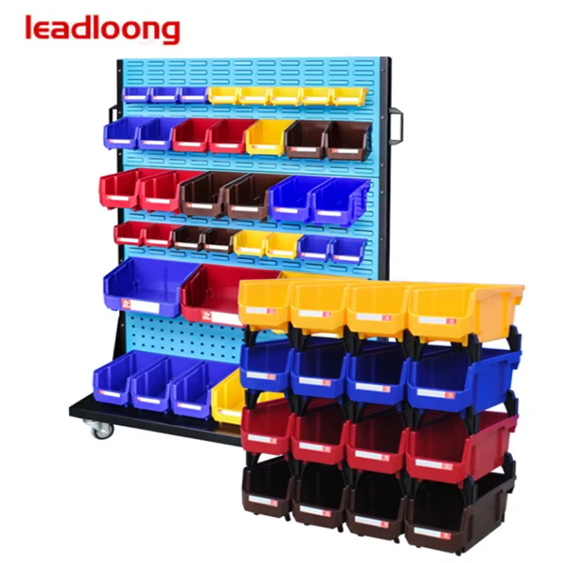 Bacs de rangement empilables en plastique
