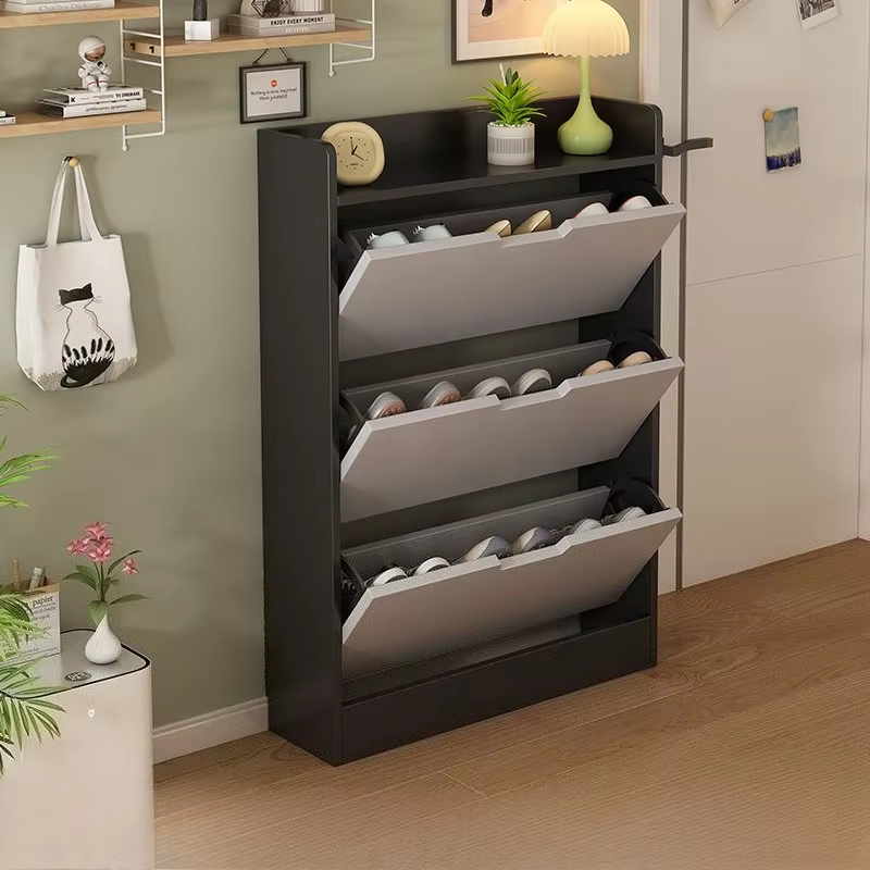 Armoire à chaussures multifonctionnelle en bois