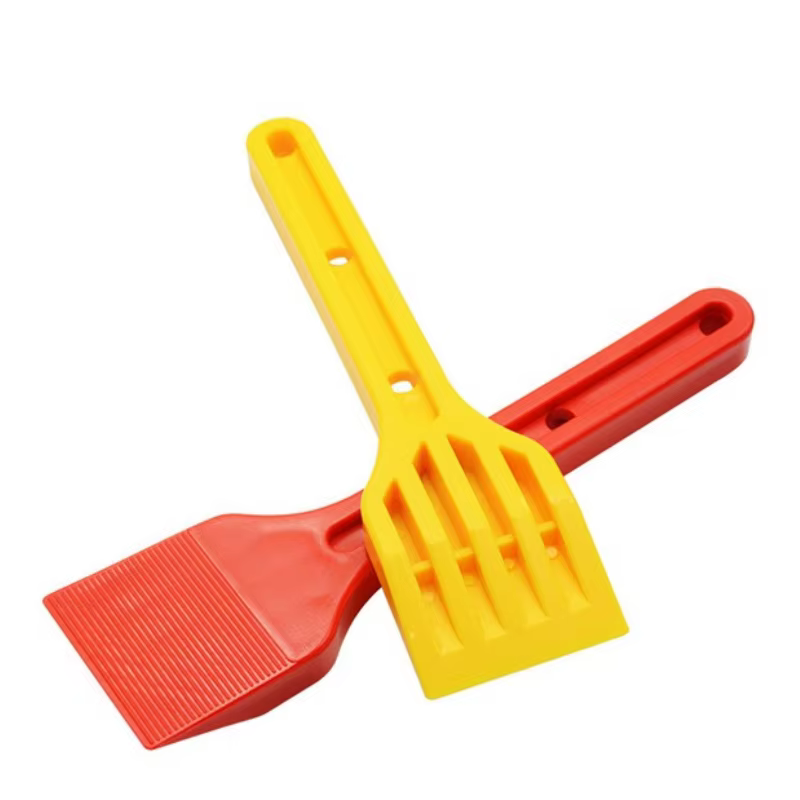 Lève-vitre et racloir double vitrage robuste en plastique ABS, conception colorée jaune/rouge pour vitrage de fenêtre