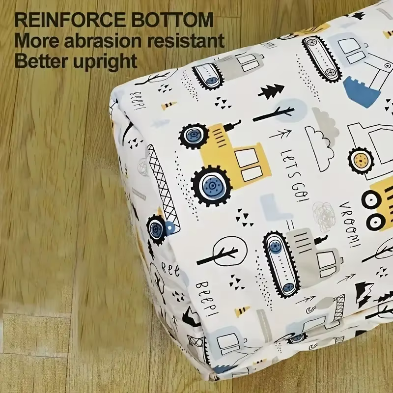 Panier de rangement pliable de grande capacité