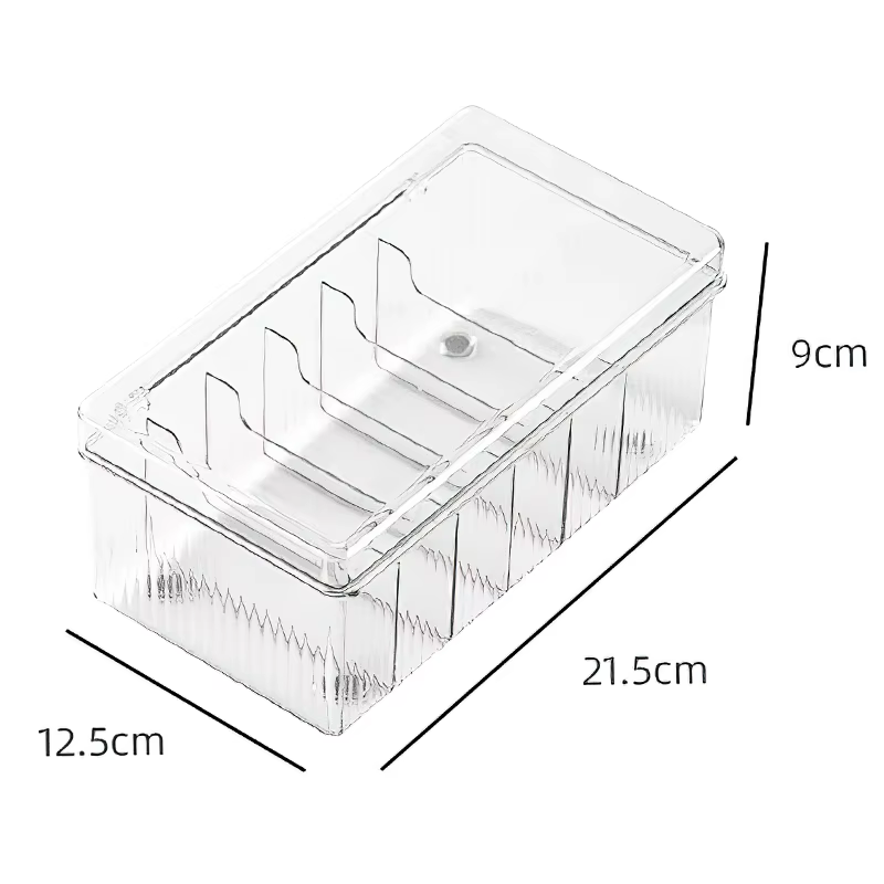 Boîte de rangement de cils avec couvercle, outil d'organisation de cosmétiques de bureau, support de boîtier Transparent en acrylique exclusivement pour les fournitures de maquillage