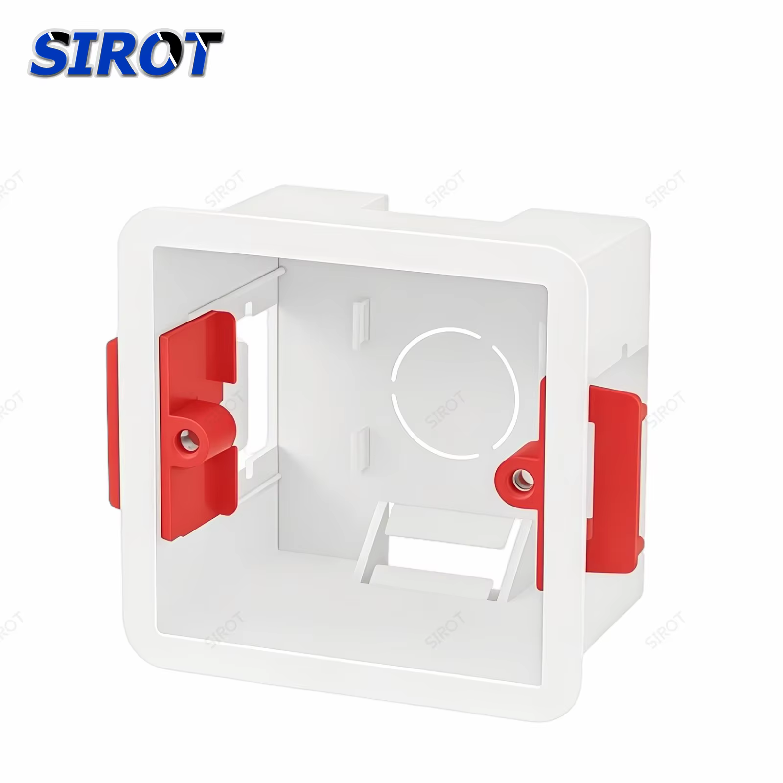 Boîtier électrique encastré SIROT pour cloison sèche, boîte de montage PVC à verrouillage rapide sans ciment pour réparation de prises et interrupteurs, rénovation domestique