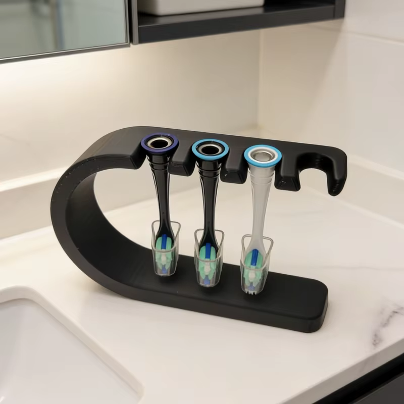Support pour têtes de brosse à dents électriques - Peut accueillir 4