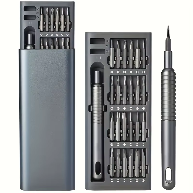 Kit de tournevis de précision numérique 24 en 1 avec boîte de rangement portable et outil de démontage d'appareils électroniques