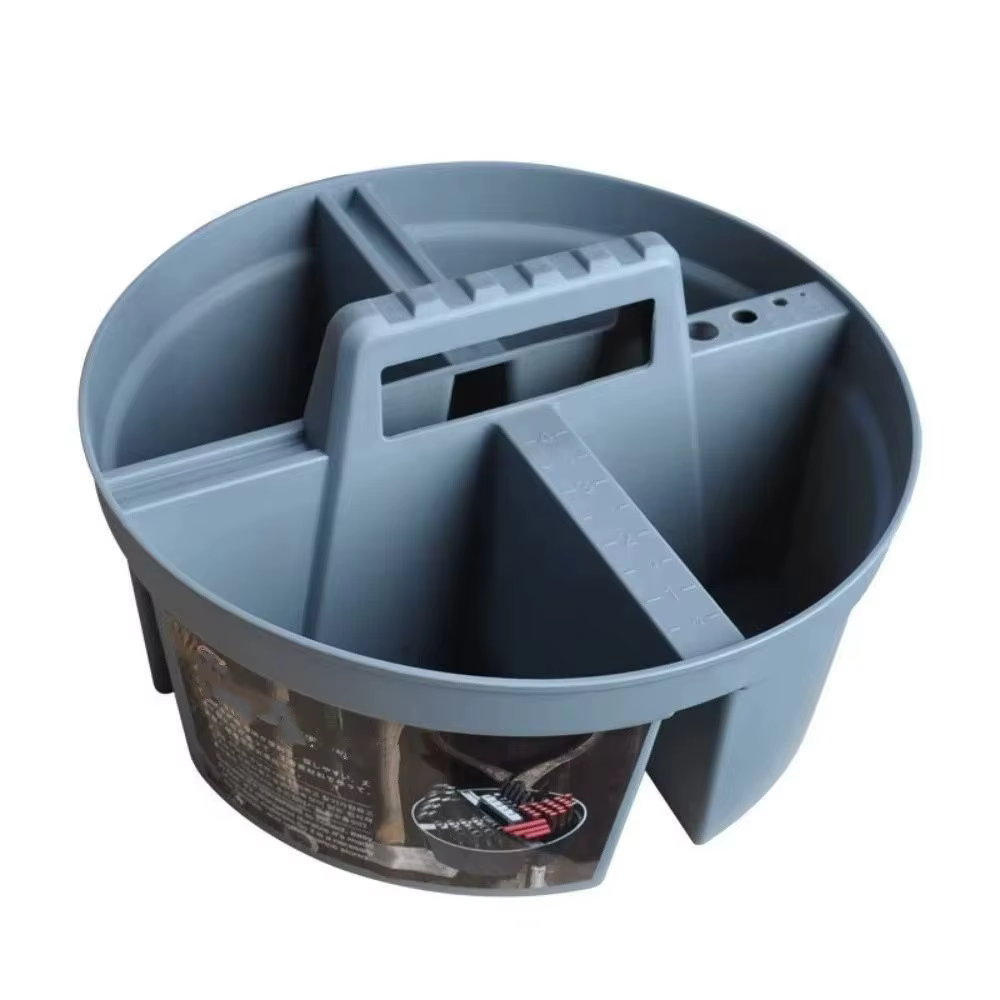 Boîte de rangement en plastique à quatre compartiments