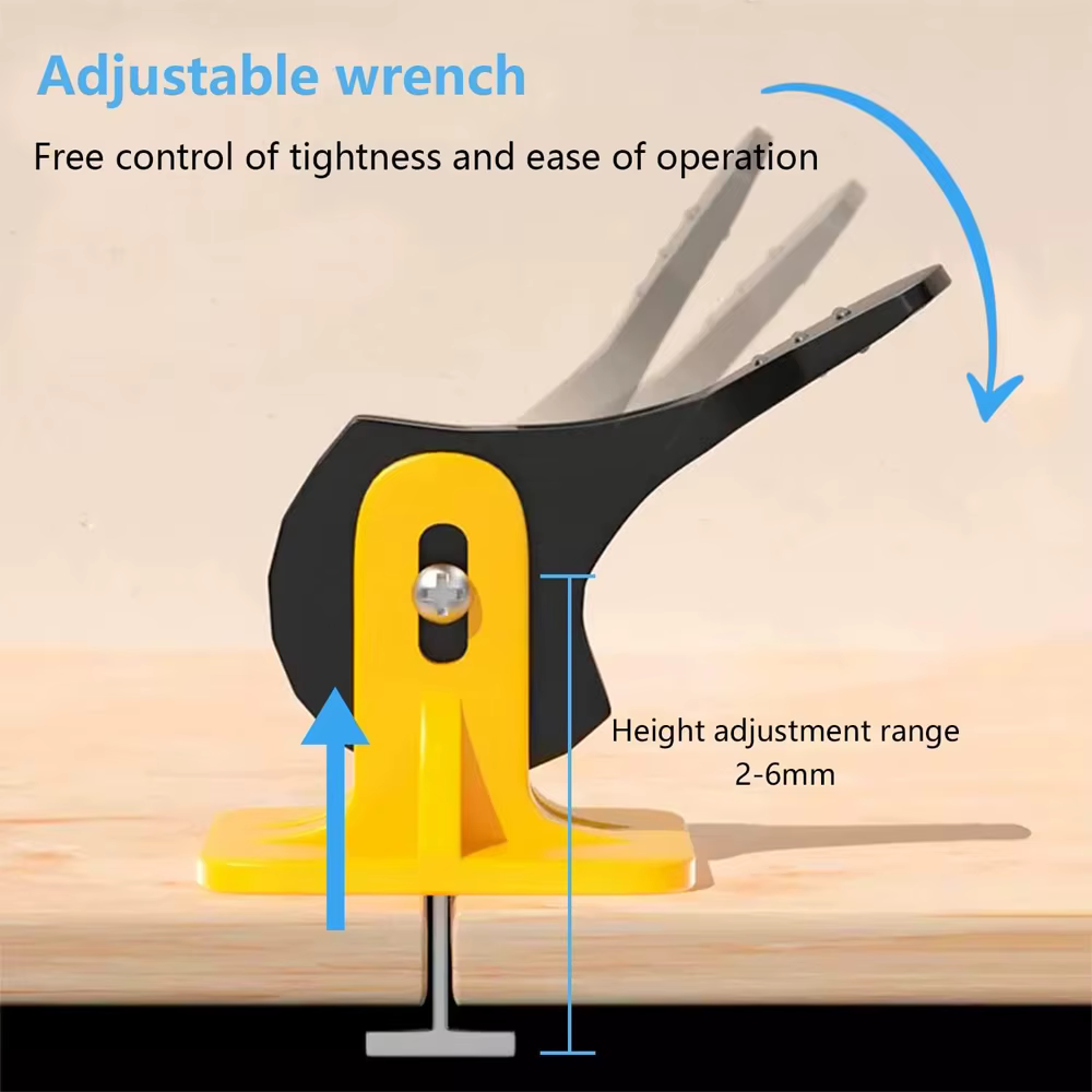 50 pièces système de nivellement de carrelage Clips niveleur Kit de réglage ensemble pour la pose
