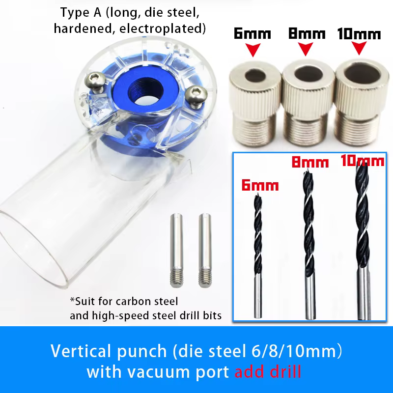 Lot de 50 goujons ronds en bois 6*40mm 8*40mm pour le bricolage de meubles et la menuiserie - Guide de perçage auto-cent