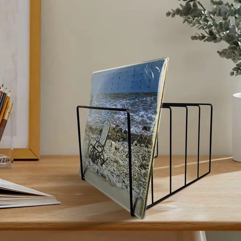 Livre de rangement de bureau en fer noir