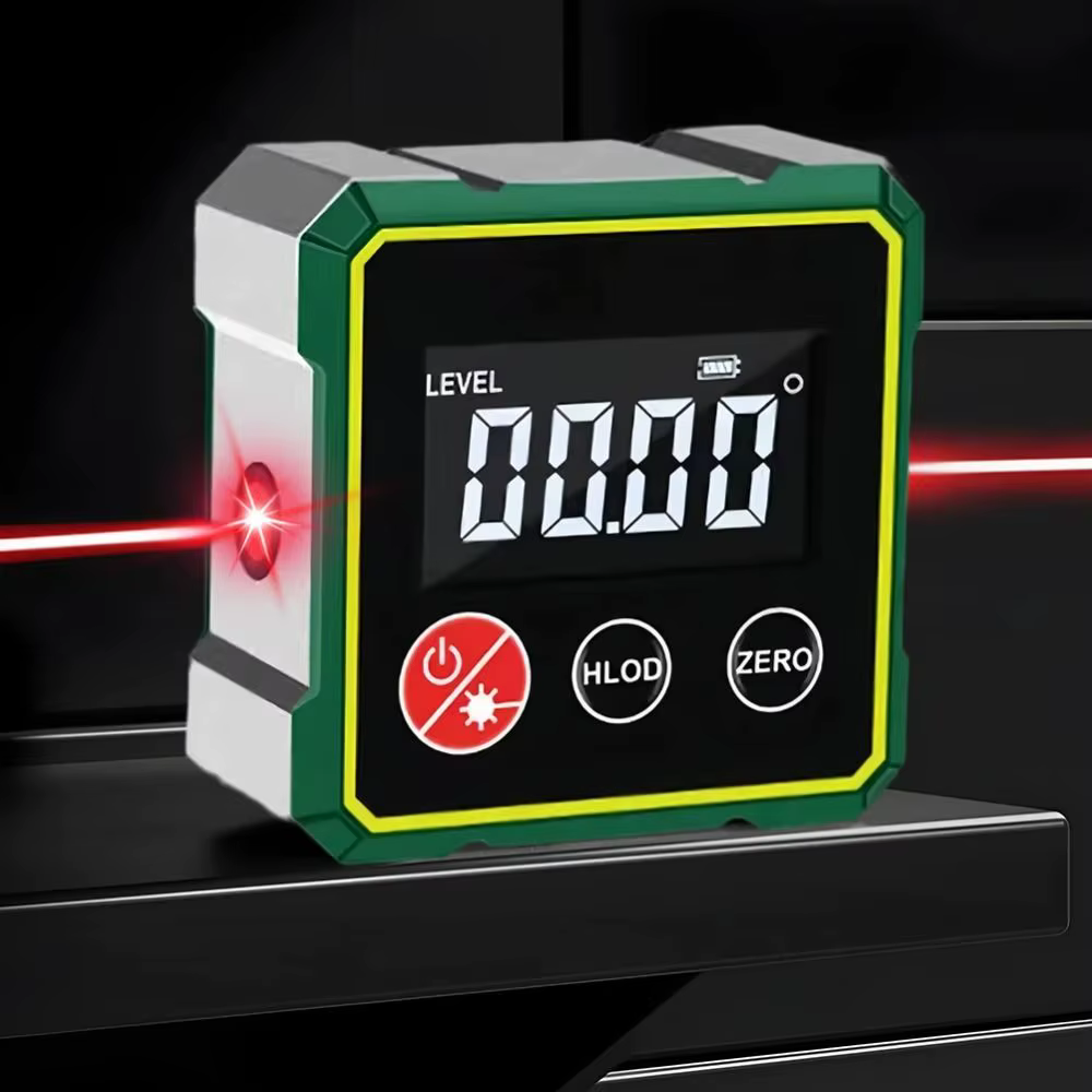 Inclinomètre Laser multifonctionnel, affichage LCD magnétique, niveau d'angle, mesure Rechargeable à 360 degrés, détecteur d'angle numérique