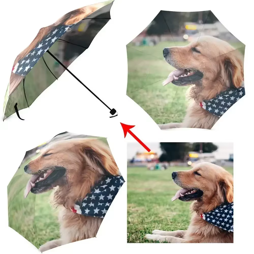 Parapluie personnalisé avec gestion, parapluies personnalisés, automatique, pliable, pluie, soleil