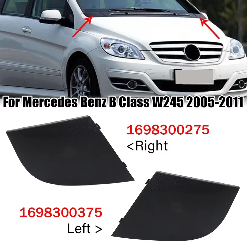 Pour Mercedes Benz classe B W245 2005-2011 1698300375 1698300275 1x couvercle de ventilation de vidange d'eau avant de