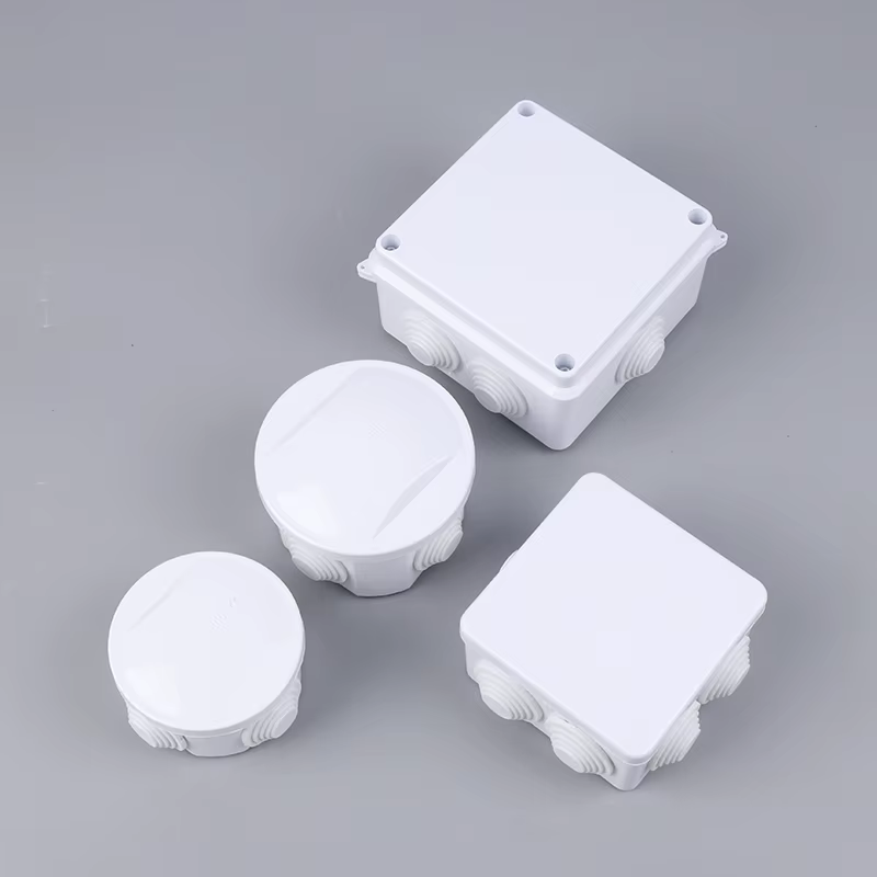 Boîtier de raccordement blanc étanche IP65 pour câbles