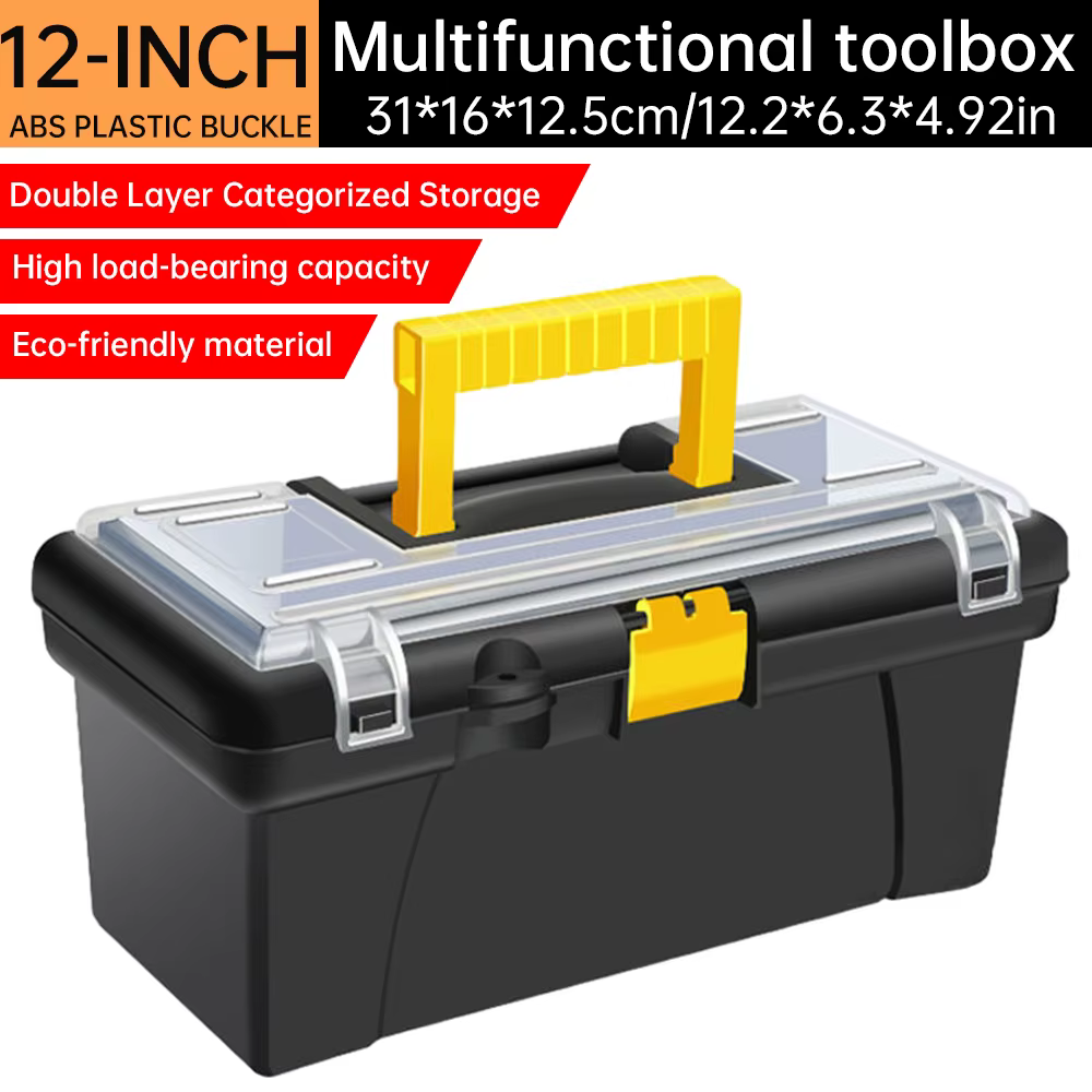Boîte à outils de quincaillerie en plastique multifonction
