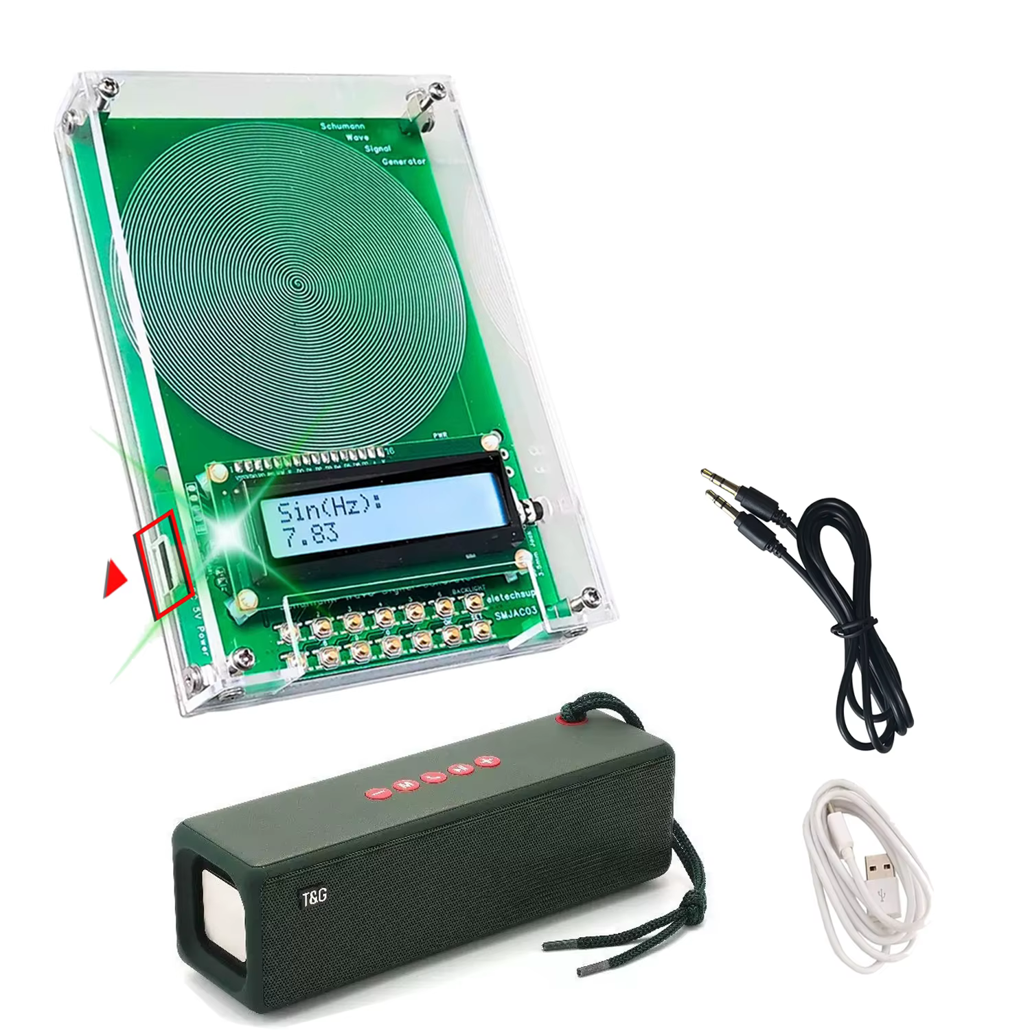 Résonateur Audio de générateur d'ondes d'impulsions à très basse fréquence de résonance Schumann de 0.01HZ ~ 100KHZ 7.83Hz