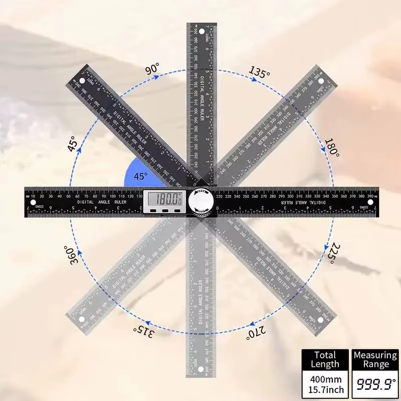 HOMEFISH 1 PC Détecteur d'angle numérique 2 en 1
